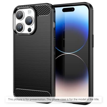 Techsuit Carbon Silicone - θήκη για Xiaomi 17 - Μαύρο