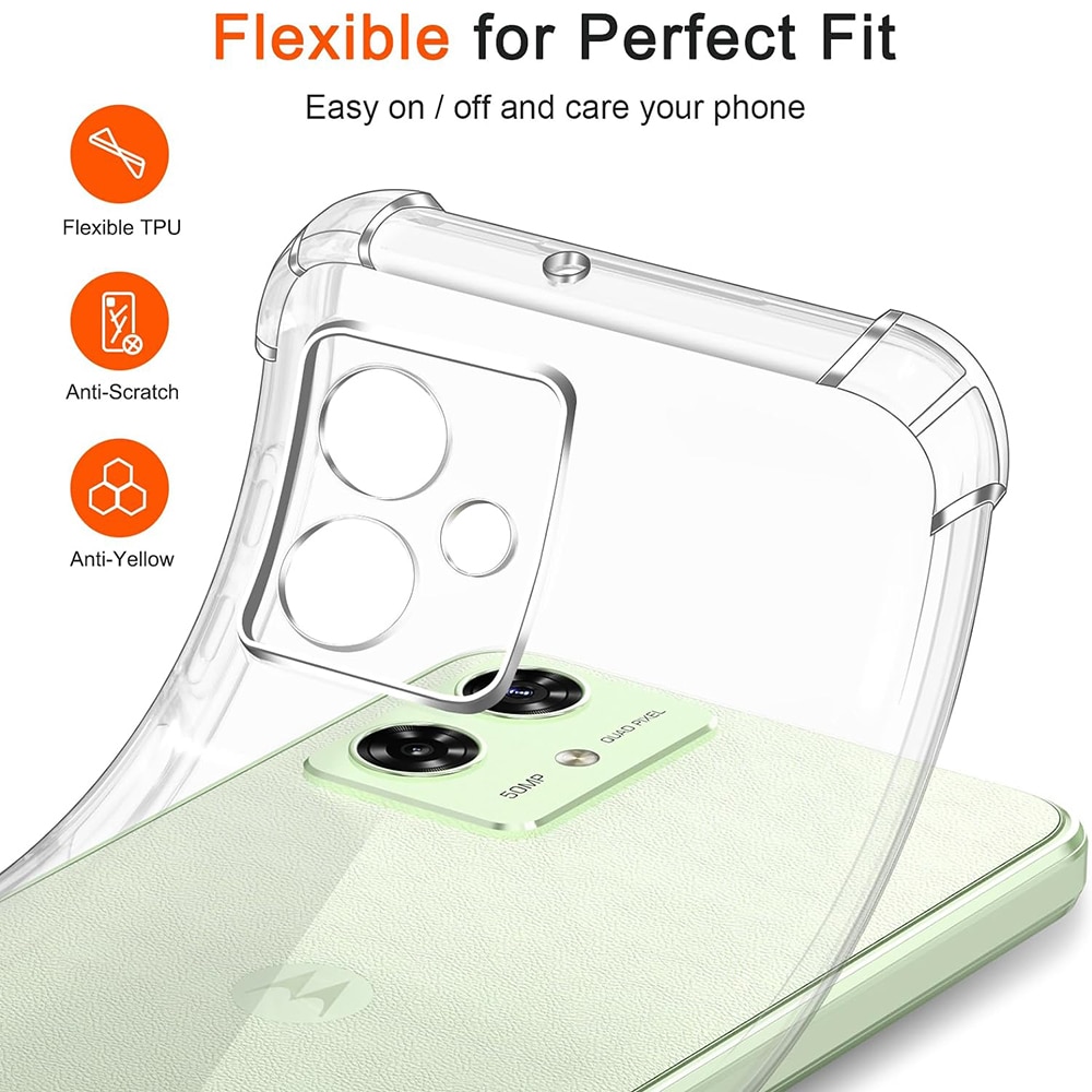 Techsuit Shockproof Clear Silicone - θήκη για Motorola Moto G54 Power - Διάφανο - Image 3