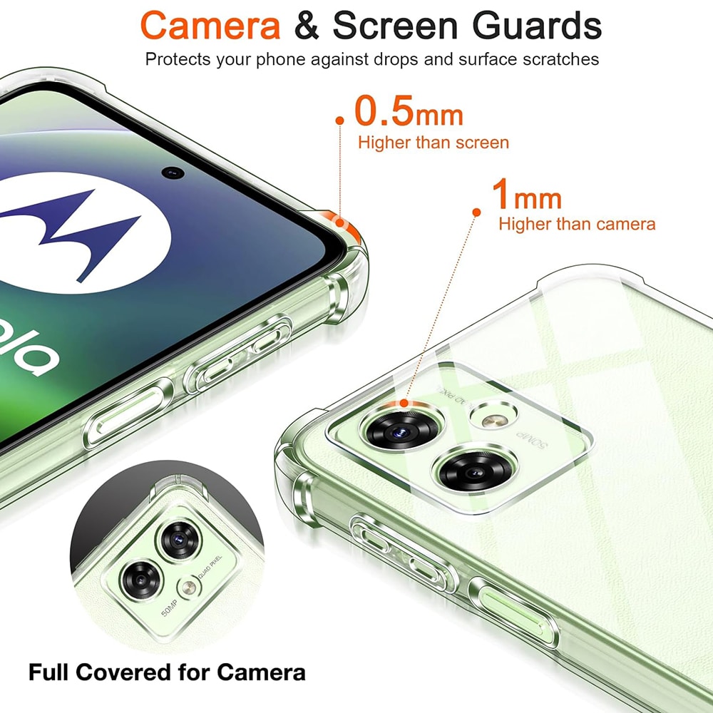 Techsuit Shockproof Clear Silicone - θήκη για Motorola Moto G54 Power - Διάφανο - Image 4