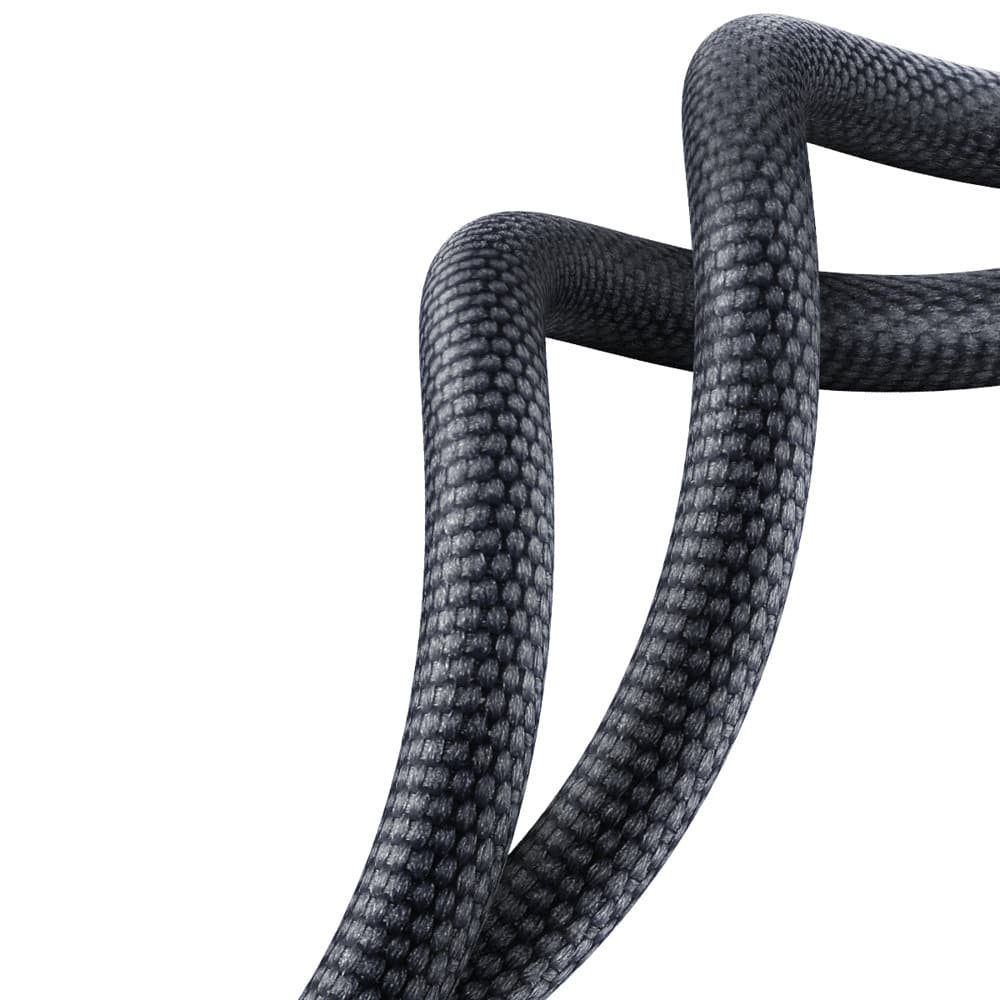 Baseus - Data Καλώδιο Crystal Shine (cajy000401) - Usb To Type-C, 100w, 1.2m, Super Fast Charging, Nylon Braided - Black - Image 3