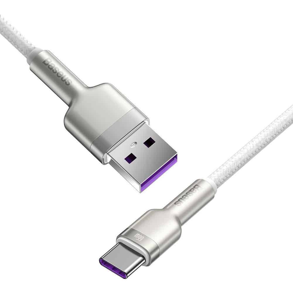 Baseus Cafule Series Metal Data USB - USB Typ C 66W cable 2m white (CAKF000202) - Image 3