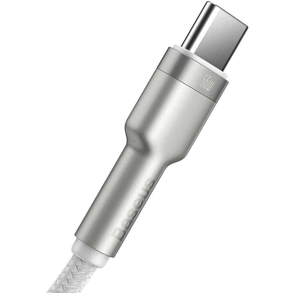 Baseus Cafule Series Metal Data USB - USB Typ C 66W cable 2m white (CAKF000202) - Image 5