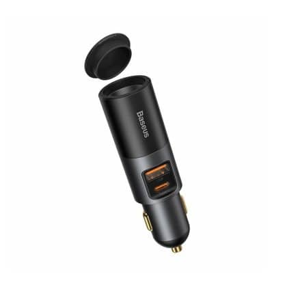 Baseus Share Together USB / USB Type C / cigarette lighter socket car charger 120W Quick Charge Power Delivery gray (CCBT-C0G)