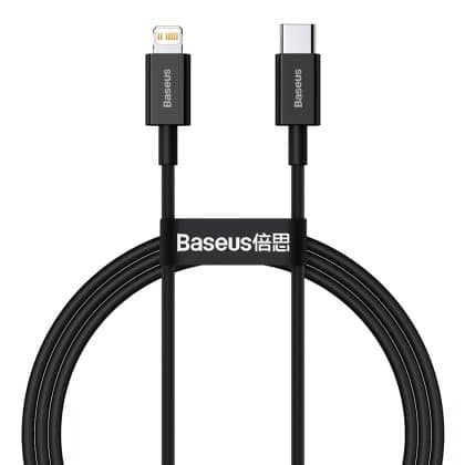 Baseus - Καλώδιο Δεδομένων Superior Series (catlys-A01) - Type-C Σε Lightning Pd, 20w, 1m - Μαύρο