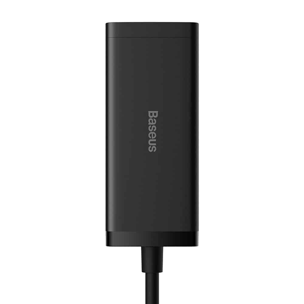 Baseus - Φορτιστής Τοίχου/Πολυπρίζο (PSZM000201) - 2 x AC, 2 x USB, 2 x Type-C, 100W με Καλώδιο Type-C - Μαύρο - Image 3