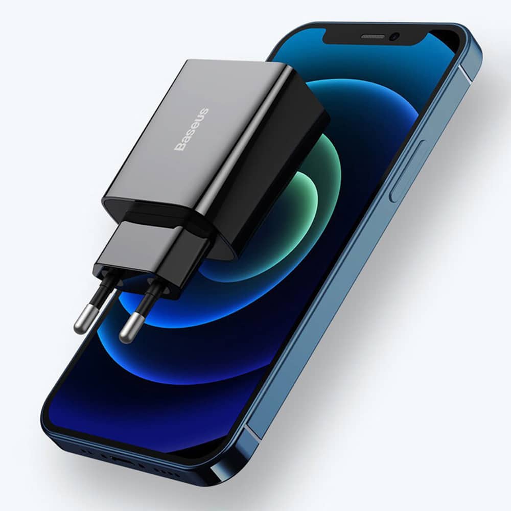 Baseus Φορτιστής Speed Mini USB-C, PD, 3A, 20W (Μαύρο) - Image 5