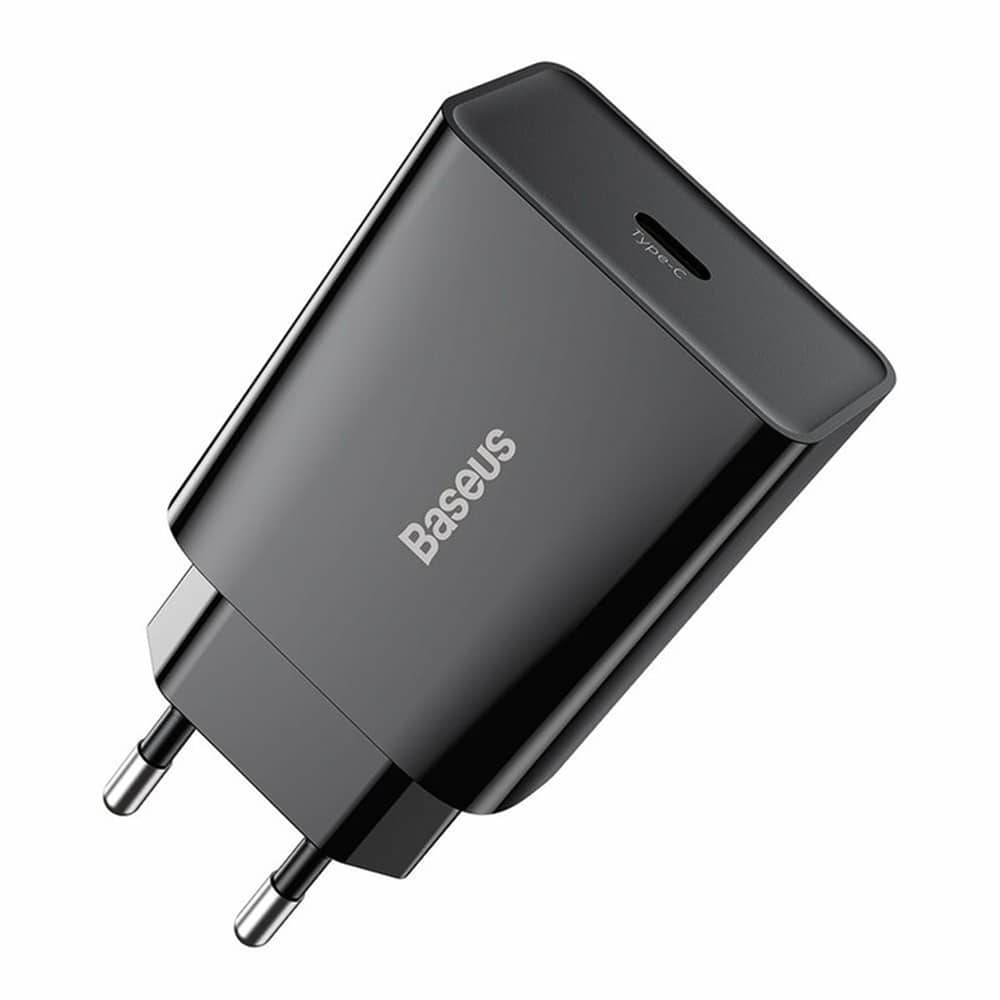 Baseus Φορτιστής Speed Mini USB-C, PD, 3A, 20W (Μαύρο) - Image 4