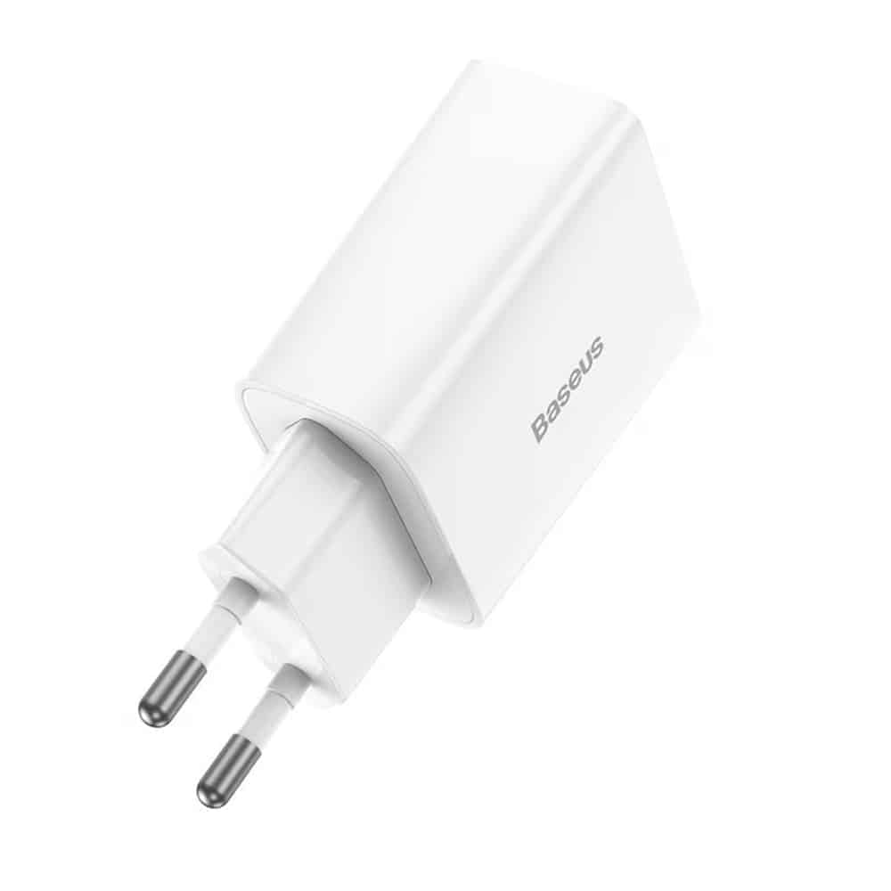 Wall Charger Baseus Speed Mini, 20w, 3a, 1 X USB-C, White Ccfs-Sn02 - Image 2
