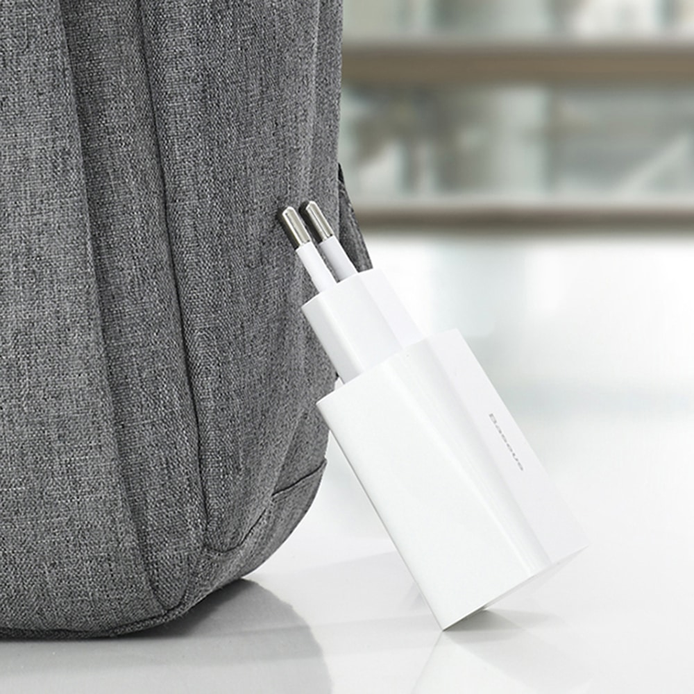 Wall Charger Baseus Speed Mini, 20w, 3a, 1 X USB-C, White Ccfs-Sn02 - Image 5