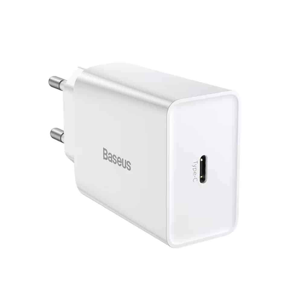 Wall Charger Baseus Speed Mini, 20w, 3a, 1 X USB-C, White Ccfs-Sn02 - Image 3