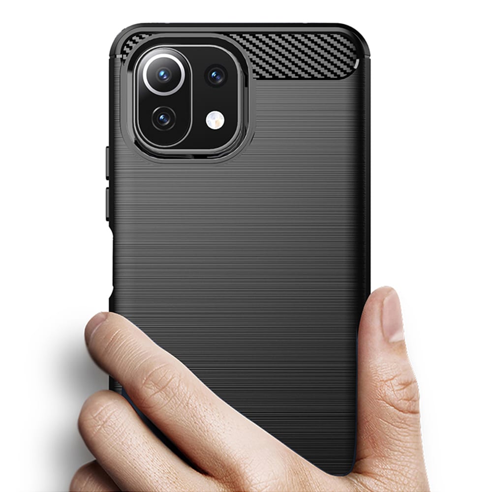 Techsuit Carbon Silicone - Xiaomi Mi 11 Lite 5G / NE null - Μαύρο - Image 2