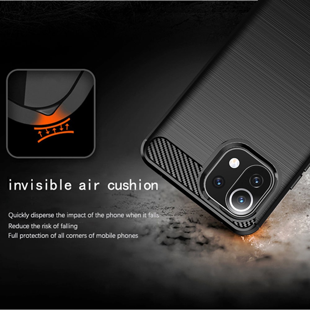 Techsuit Carbon Silicone - Xiaomi Mi 11 Lite 5G / NE null - Μαύρο - Image 3