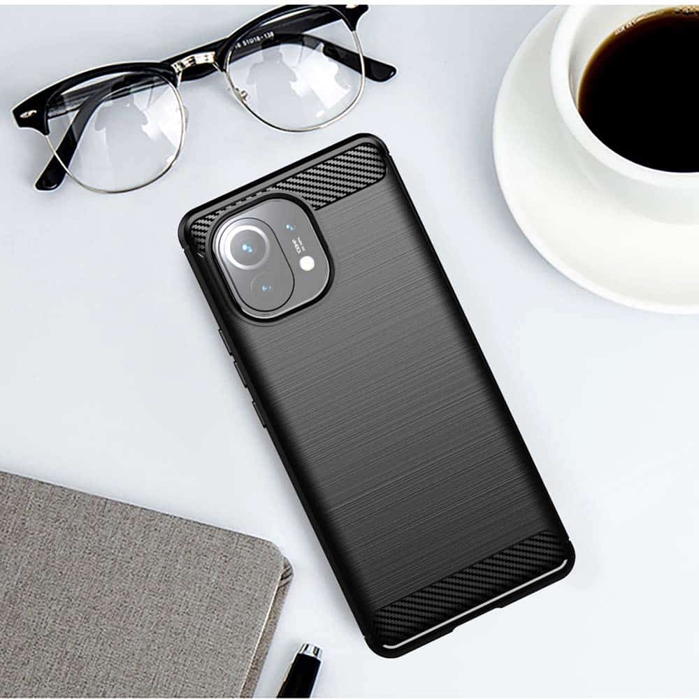 Techsuit Carbon Silicone - Xiaomi Mi 11 Lite 5G / NE null - Μαύρο - Image 4