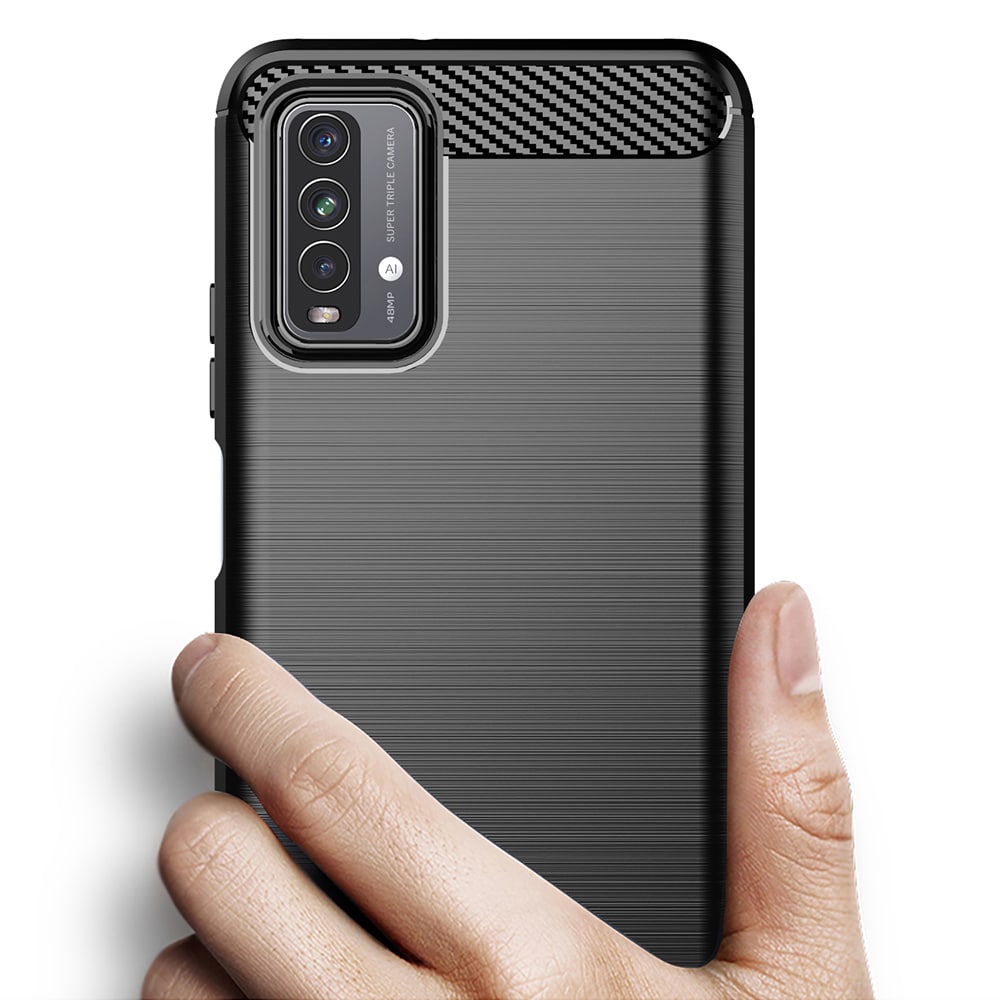 Techsuit Carbon Silicone - θήκη για Xiaomi Redmi 9T - Μαύρο - Image 6