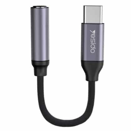 Yesido - Αντάπτορας Ήχου (yau19) - Type-C Σε Jack 3.5mm - Μαύρος