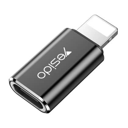 Yesido - Otg Αντάπτορας (gs03) - Lightning Σε Type-C, Plug & Play, 480mbps - Μαύρος