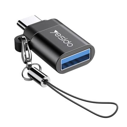 Yesido - Otg Adapter (gs06) - Type-C To Usb 3.0, Plug & Play, 5gbps - Black