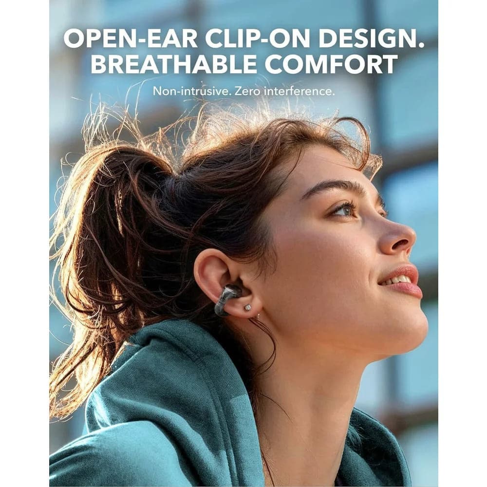 Anker - Ασύρματα Ακουστικά SoundCore C30i (A3330G11) - Bluetooth 5.3, Ανοιχτό Αυτί, IPX4, Μείωση Θορύβου, Μικρόφωνο - Μαύρο - Image 3
