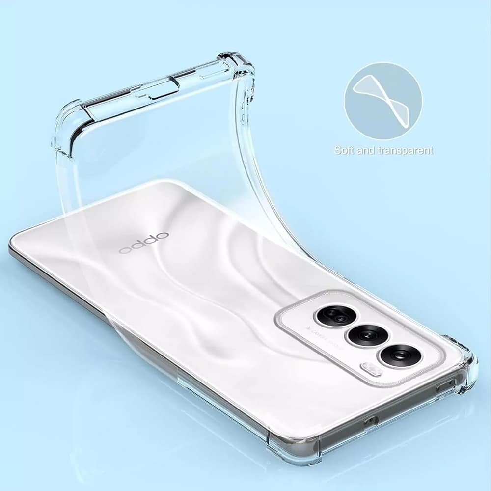 Techsuit Shockproof Clear Silicone - θήκη για Oppo Reno12 Pro - Διάφανο - Image 4