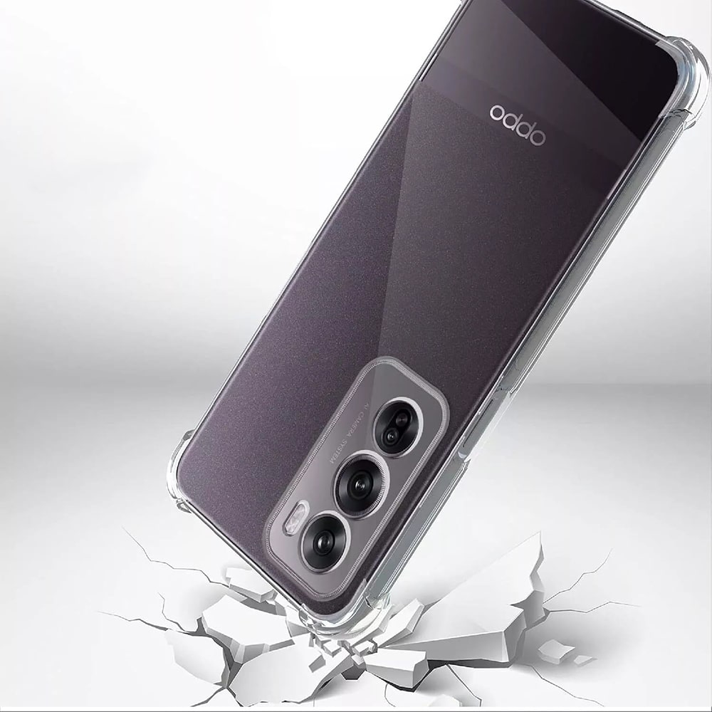 Techsuit Shockproof Clear Silicone - θήκη για Oppo Reno12 Pro - Διάφανο - Image 3