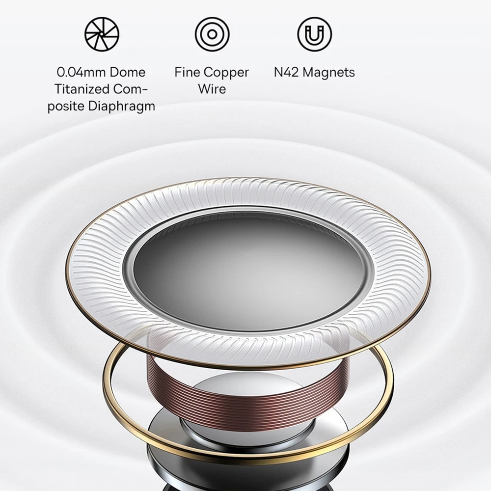Baseus - Ασύρματα Ακουστικά Bowie M2 (A00024000221-Z1) - TWS, Bluetooth - Λευκό Φεγγάρι - Image 4
