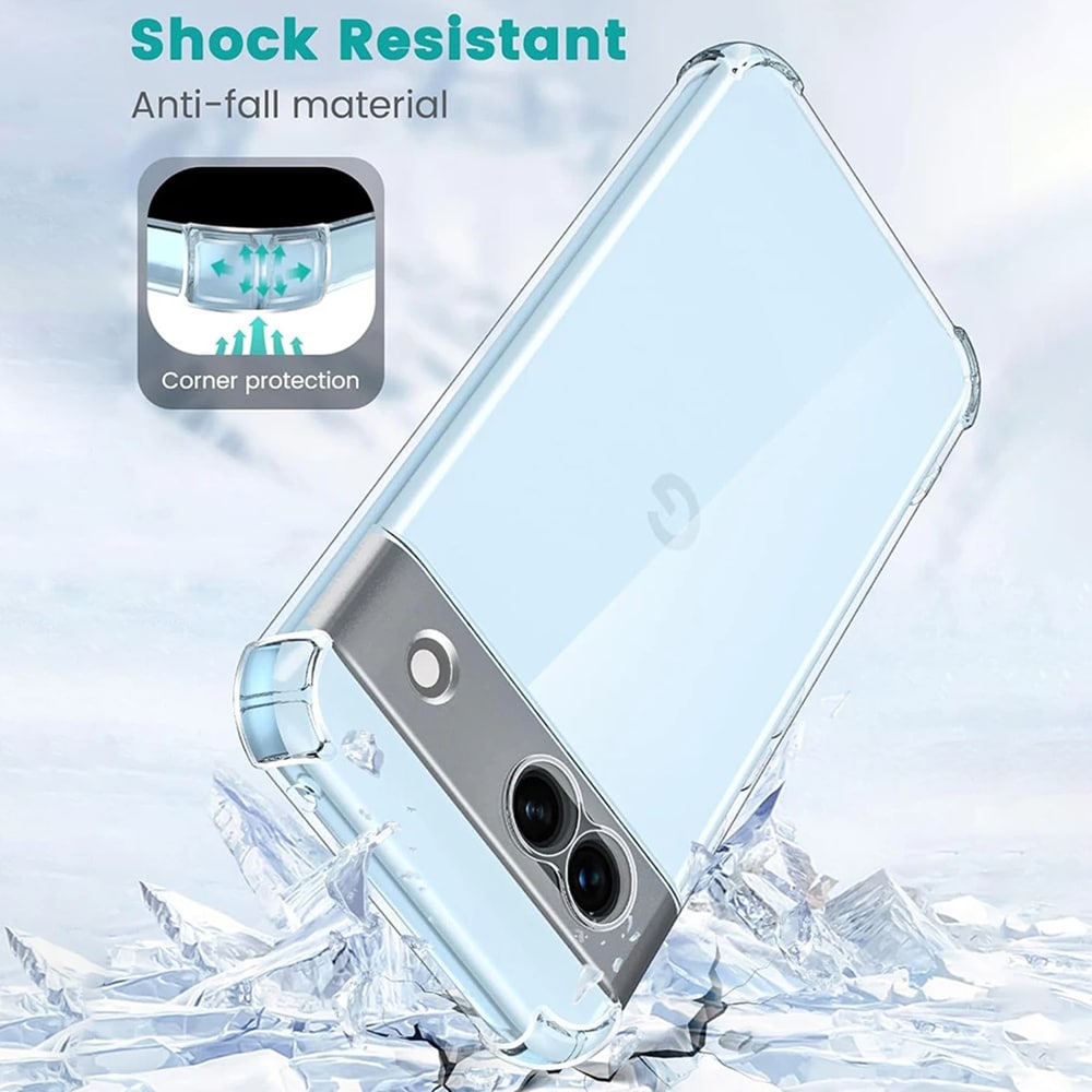 Techsuit Shockproof Clear Silicone - θήκη για Google Pixel 9 - Διάφανο - Image 2