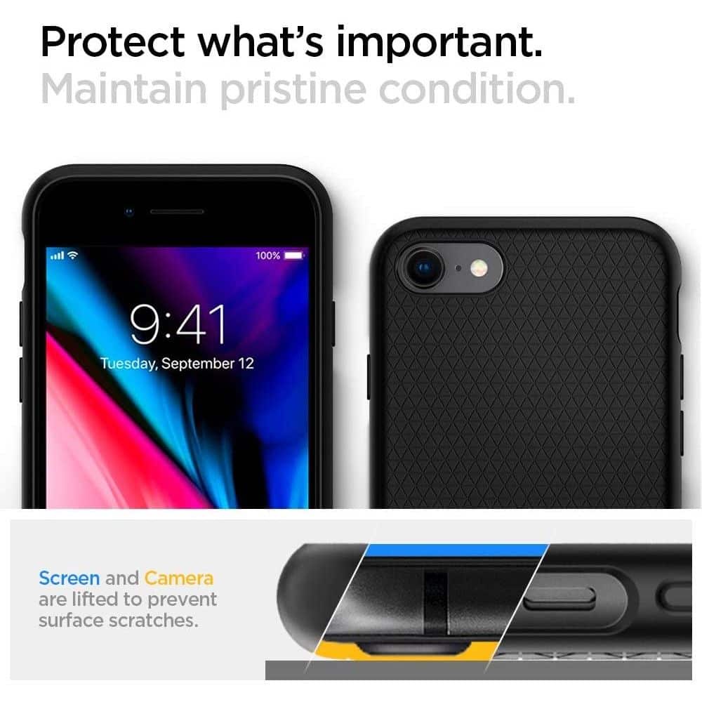 Spigen Liquid Air - θήκη για Apple iPhone 7 / 8 SE - Μαύρο - Image 6