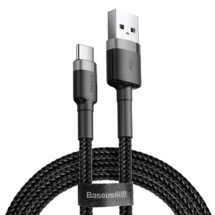 Baseus Cafule USB Type-C Καλώδιο 3m (Γκρί/Μαύρο)