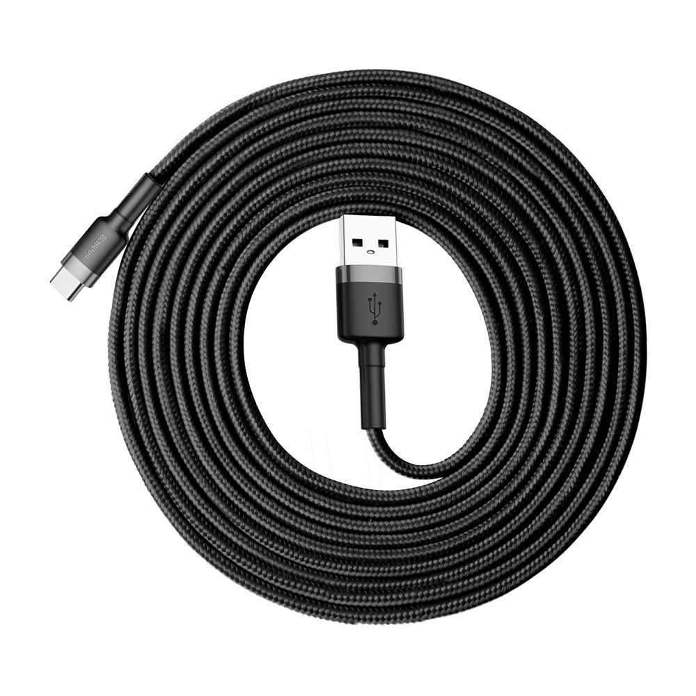 Baseus Cafule USB Type-C Καλώδιο 3m (Γκρί/Μαύρο) - Image 4