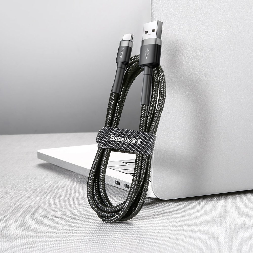 Baseus Cafule USB Type-C Καλώδιο 3m (Γκρί/Μαύρο) - Image 6
