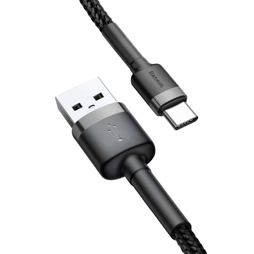 Baseus Cafule USB Type-C Καλώδιο 3m (Γκρί/Μαύρο) - Image 5