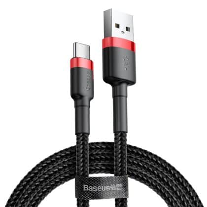 USB-A To USB-C Καλώδιο Baseus Cafule, 18w, 2.4a, 3m, Red Catklf-U91