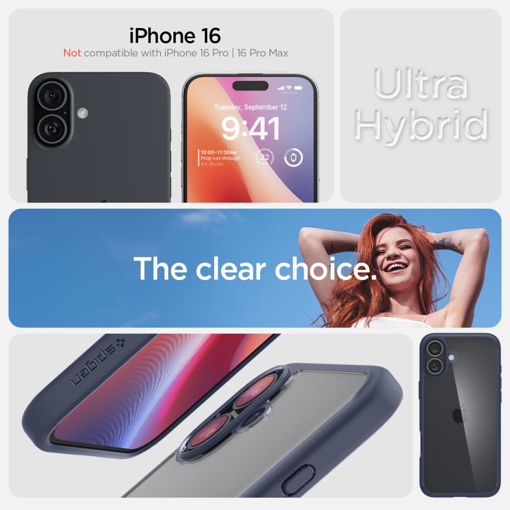 Spigen Ultra Hybrid - θήκη για Apple iPhone 16 - Μπλε - Image 7