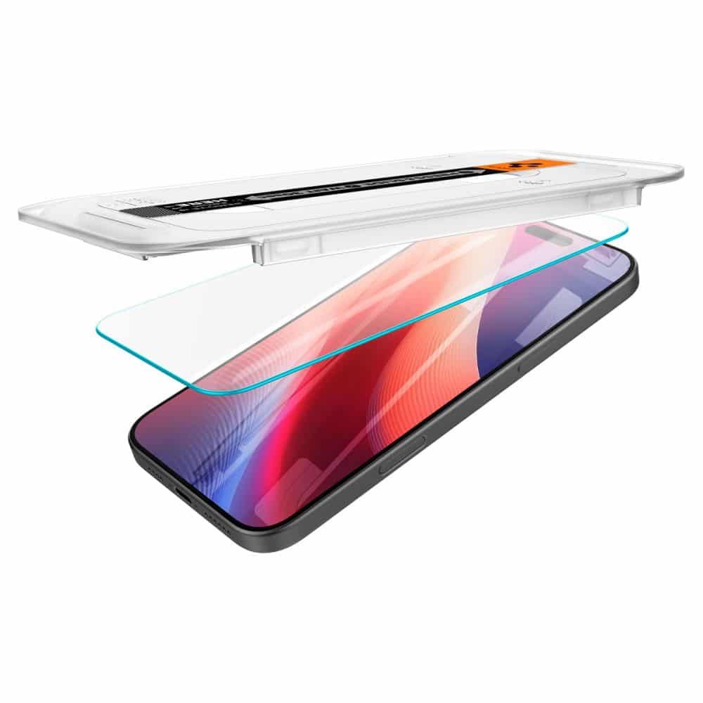 Spigen Glas.TR iPhone 16 Pro 6.3" "EZ FIT" 2 τεμ. διαφανές γυαλί προστασίας AGL07928 - Image 4