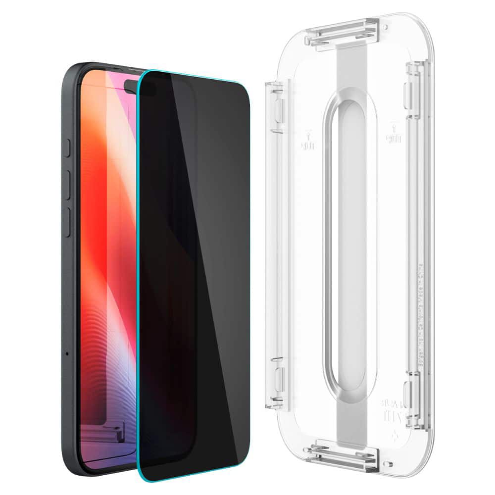 Spigen Glas.TR iPhone 15 6.1" "EZ FIT" 2 τεμ. ιδιωτικότητα προστατευτικό γυαλί AGL06905 - Image 7