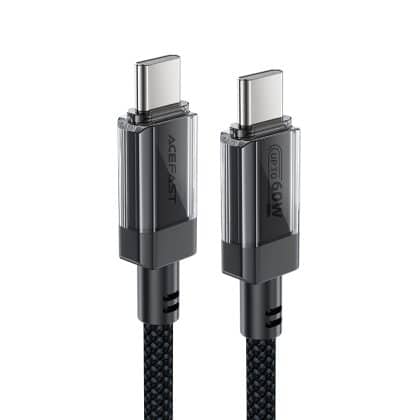 Acefast - Data Καλώδιο (c12-03) - Type-C To Type-C, 60w, High-Speed Charging, 1.2m - Black