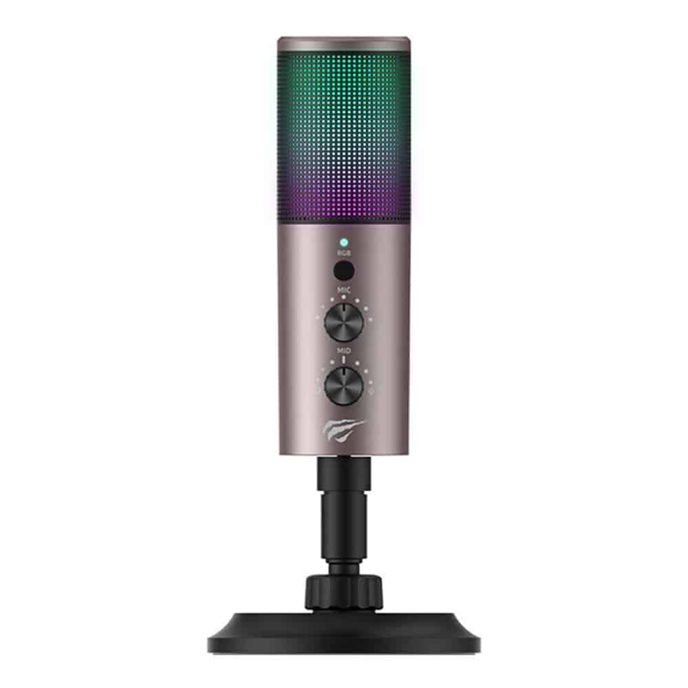 Havit - Gaming Microphone (gk61) - Rgb Lights, Usb-C, 100-18000 Hz - Gray - Image 4
