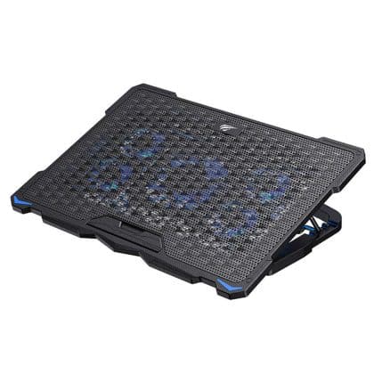 Havit - Cooling Pad (f2076) - For Laptop 17", 2 X Usb, 1200 - 2400rpm, 20db, 5 Fans, Adjustable - Black
