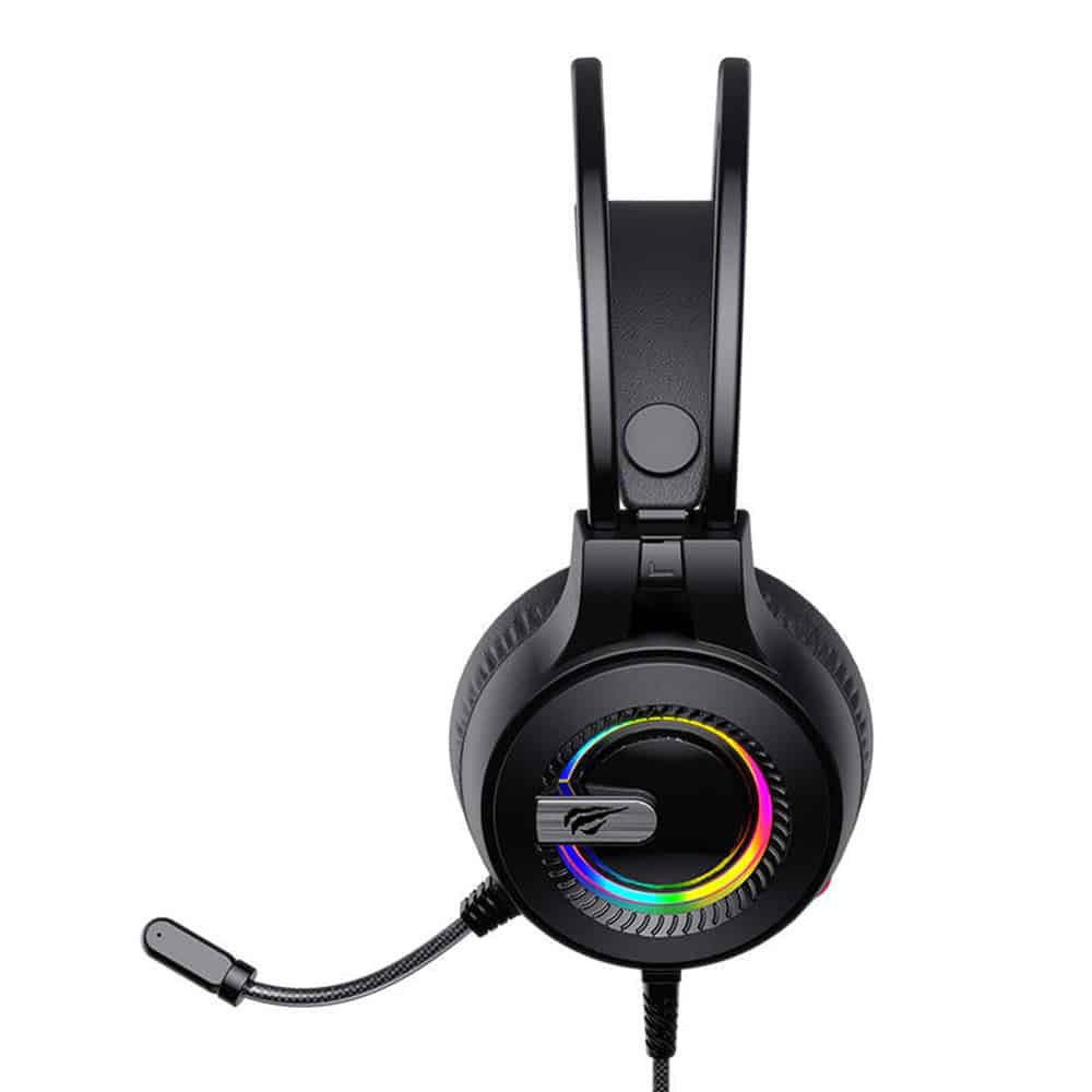 Havit - Gaming Headphones (h2040d) - With Microphone, Rgb, Usb, Jack 3.5mm - Black - Image 2