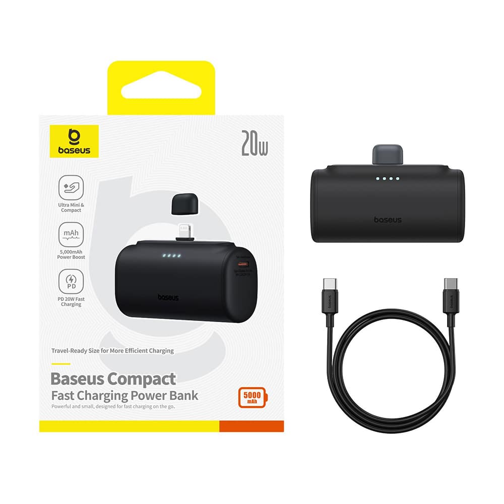 Powerbank OS-Baseus Compact IP 5000mAh 20W (μαύρο) - Image 7