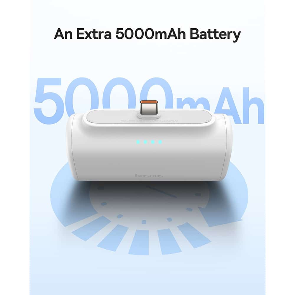 Powerbank OS-Baseus Compact IP 5000mAh 20W (λευκό) - Image 6