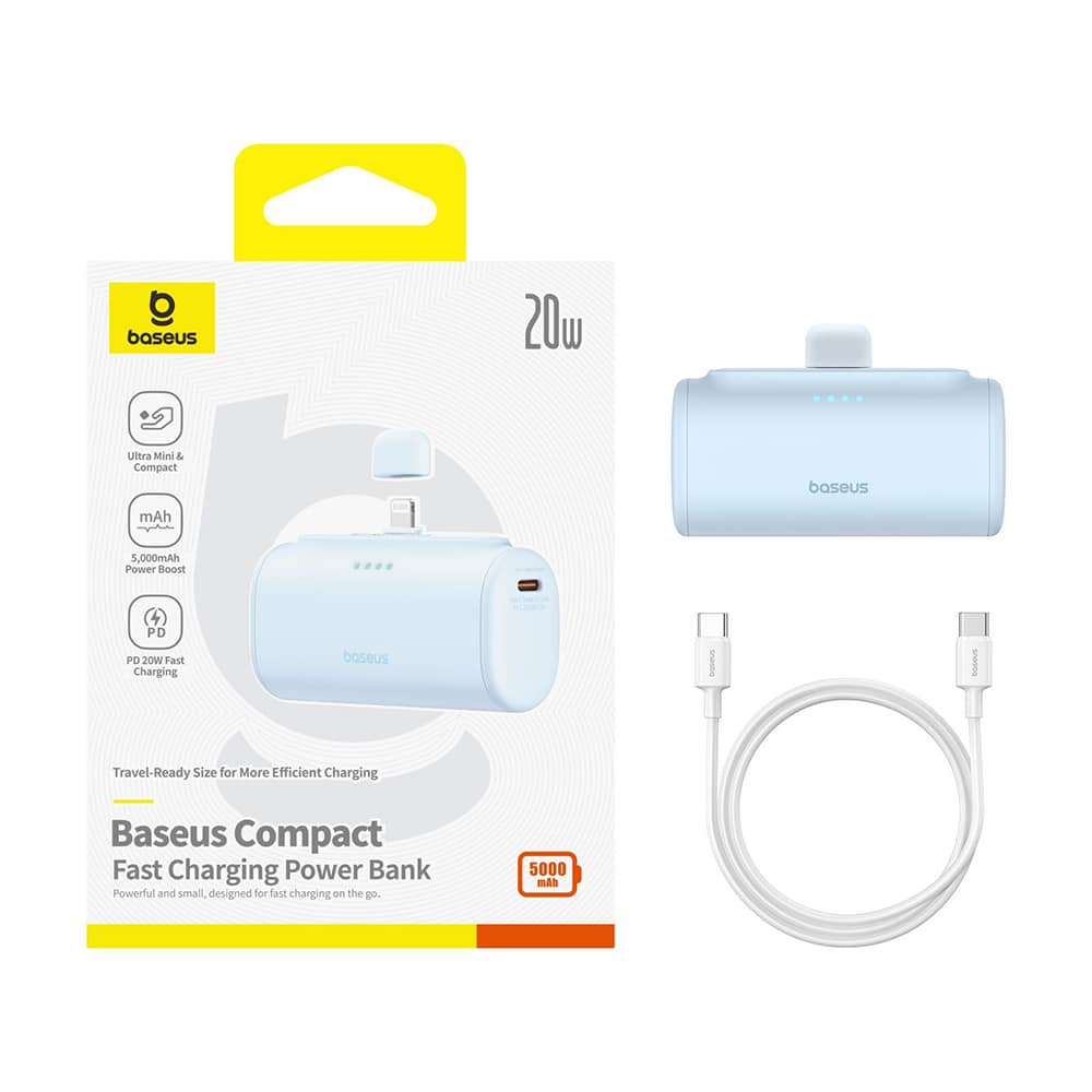 Powerbank OS-Baseus Compact IP 5000mAh 20W (μπλε) - Image 7