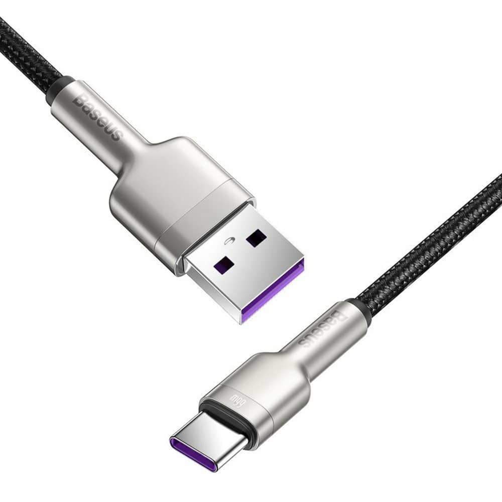 Baseus Καλώδιο USB σε USB-C Cafule, 66W, 1m (Μαύρο) - Image 5