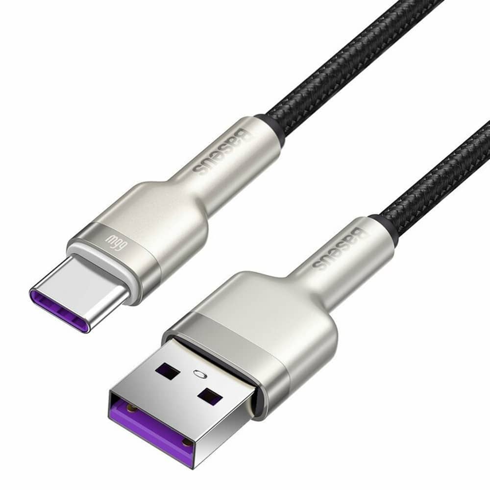 Baseus Καλώδιο USB σε USB-C Cafule, 66W, 1m (Μαύρο) - Image 2