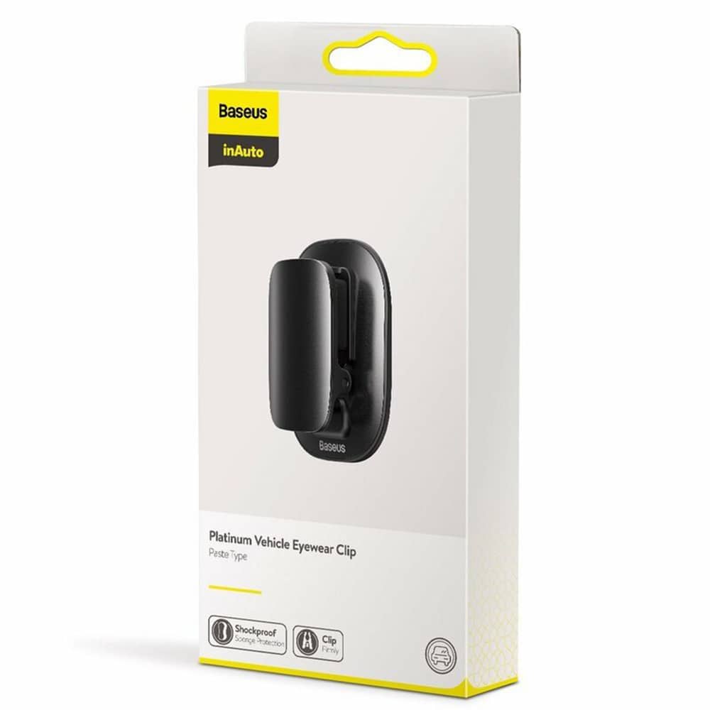Baseus self-adhesive car holder clip for glasses black (ACYJN-A01) - Image 7