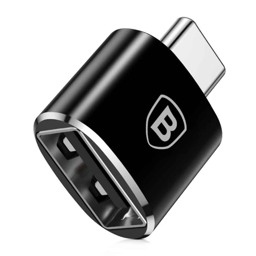 Baseus USB-A σε USB Type-C αντάπτορας OTG (Μαύρο) (CATOTG-01) - Image 3