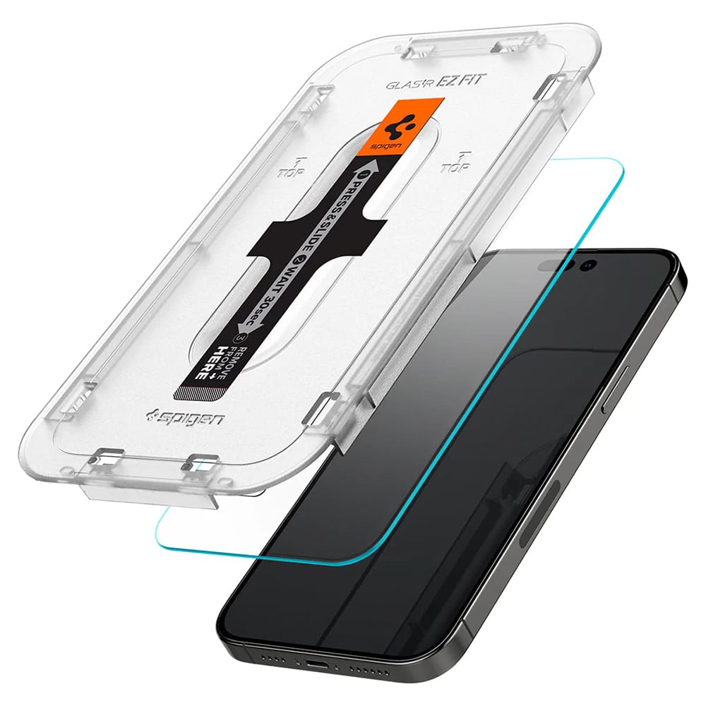 Spigen Glas.TR iPhone 14 Pro 2 τεμάχια "EZ FIT" AGL05214 προστασία οθόνης από γυαλί - Image 2
