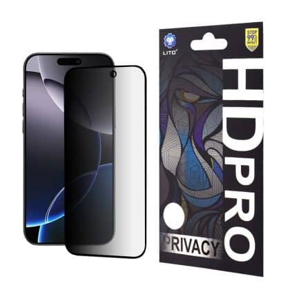 Lito Case για iPhone 16 Pro Max - HD Pro Privacy - Μαύρο