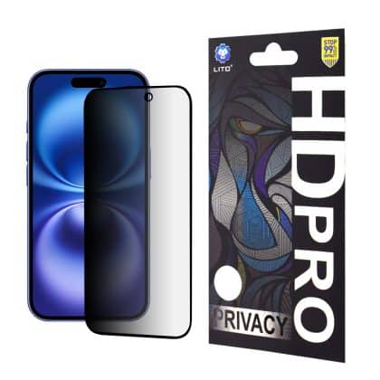 Lito Case για iPhone 16 - HD Pro Privacy - Μαύρο