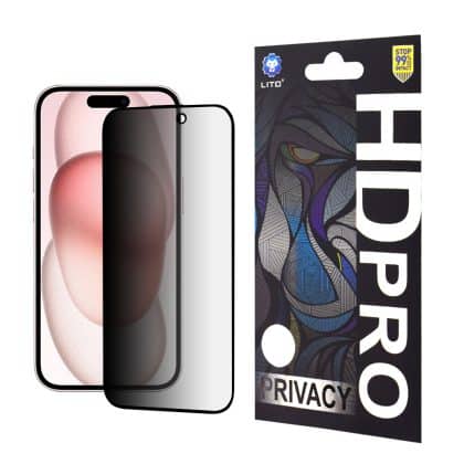 Lito - HD Pro Privacy - iPhone 15 - Μαύρο